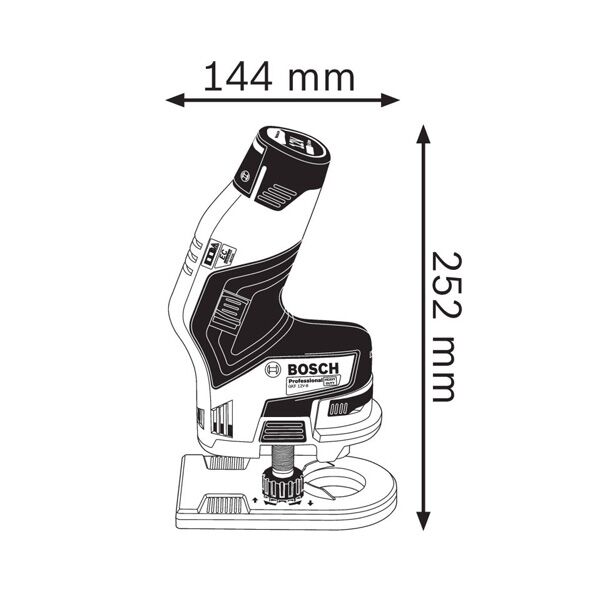 Bosch Akumulatorska glodalica GKF 12V-8 Solo (06016B0002) - Image 2