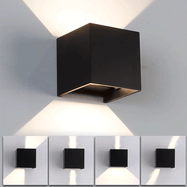BARCAROLA-E spoljna lampa sa usmerivačima crna 10x10,5x10,5cm (74024)