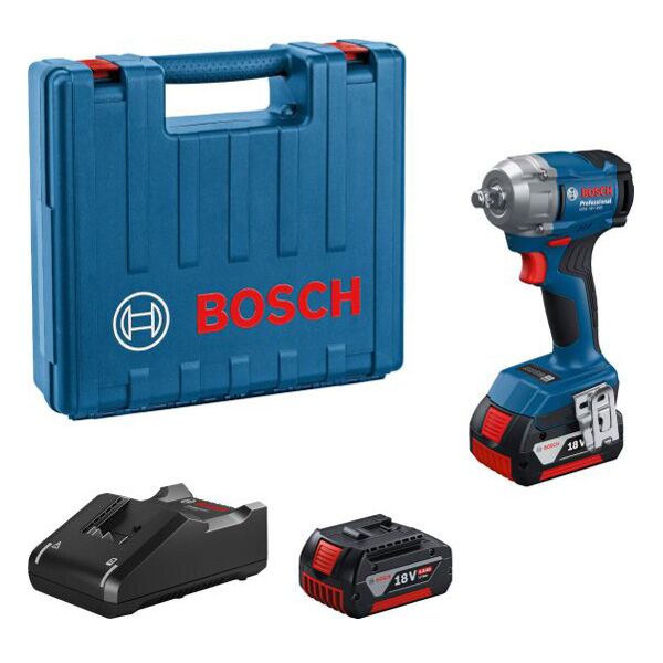Bosch Udarni odvijač GDS 18V-350 2x4,0Ah + punjač + kofer (06019M5021)