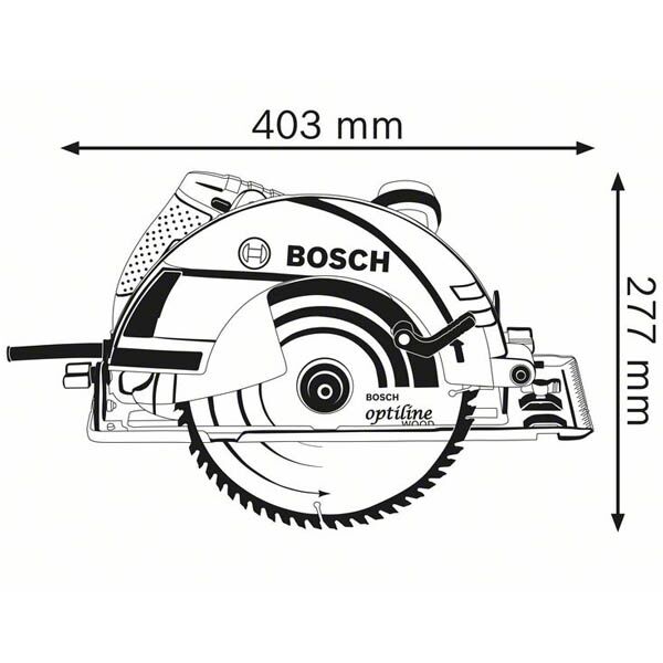 Bosch GKS 235 turbo ručna kružna testera 06015A2001 - Image 2