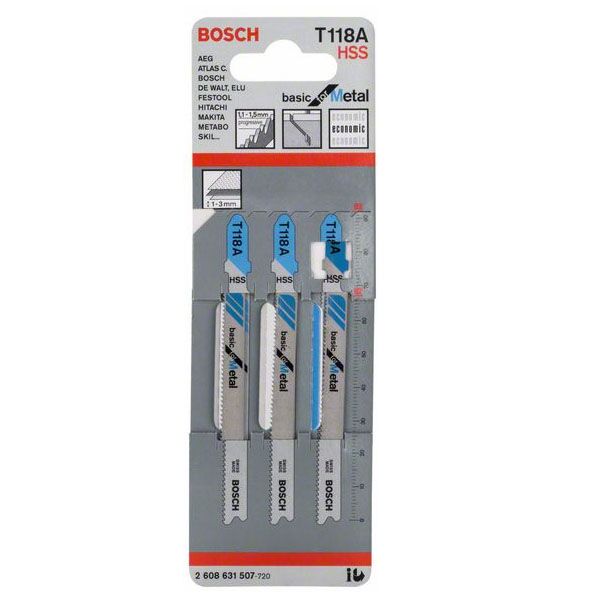 Bosch list ubodne testere T 118 A Basic for Metal 2608631507 - Image 2
