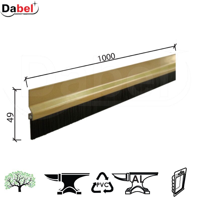 Lajsna diht za vrata ČT 5 Braon 49x1000mm brušena OPD 0105348