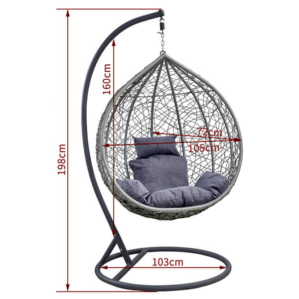 Ljuljaška jaje crno/ljubičasta F031LJ - Image 3