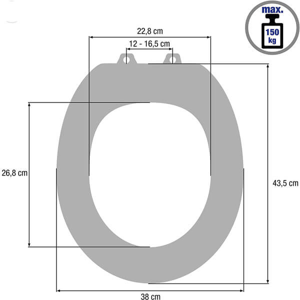 Daska za WC White Flower lakirani medijapan KSD532 - Image 3