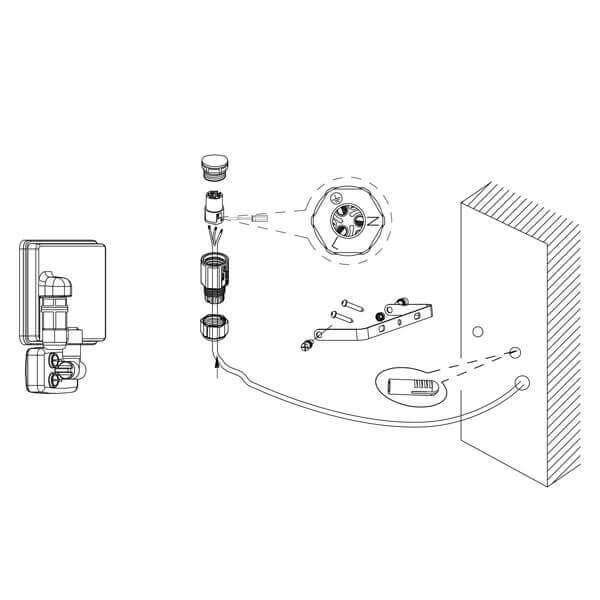Spoljni reflektor Faedo sa senzorom - Image 2