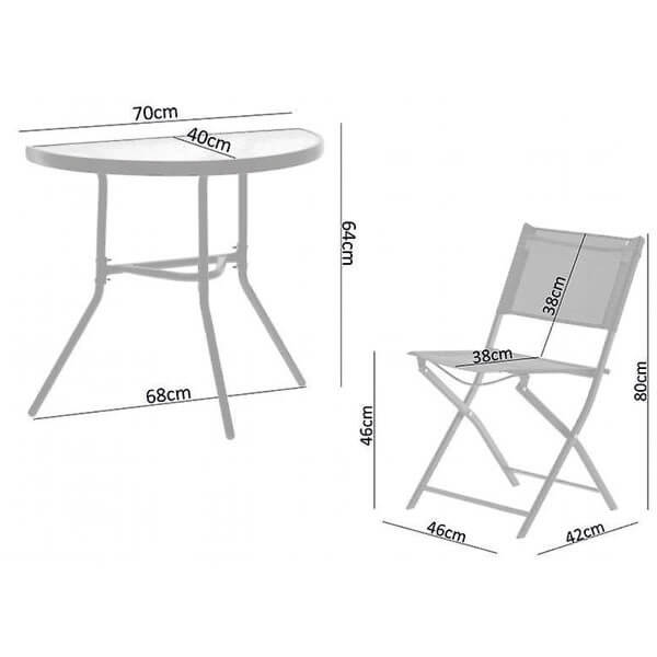 Baštenski set SAD7132 (sto i 2 stolice) - Image 2