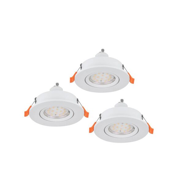 Eglo Set 3x ugradna lampa SAPERETA-E GU10 bela Ø90mm (74046) - Image 2