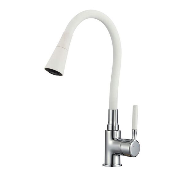 Slavina za sudoperu Havana cink mesing hrom bela (7108223HAVANAWHITE)