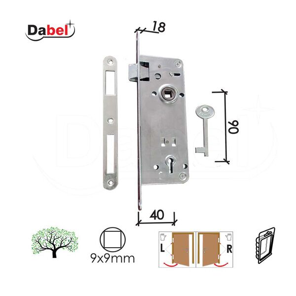 Brava za drvena vrata B2022 K ZNB 40/90/18/9 DBP1 (0106484)