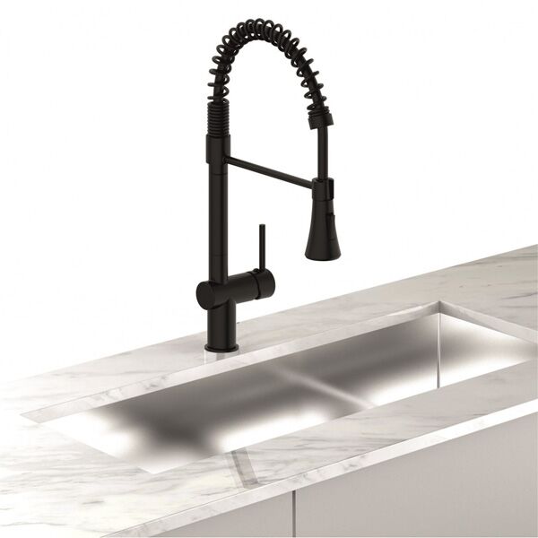 Slavina za sudoperu mesing mat crna (7561017B)