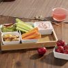 Set činija za posluženje x5 porcelan/bambus (173778) - Image 2