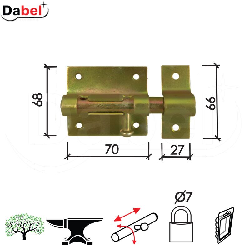 Reza za katanac 454 Ms 70x68/27x66/fi7mm DSP 0105070