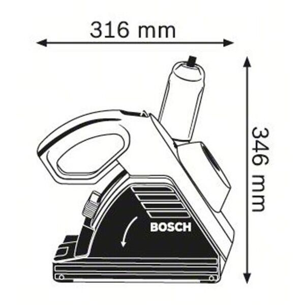 Bosch Glodalica za žlebove u zidu GNF 35 Ca (0601621708) - Image 5