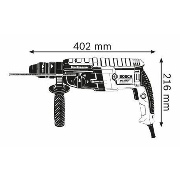 Bosch Elektro pneumatski čekić GBH 2-28 F SDS+ (0611267600) - Image 5