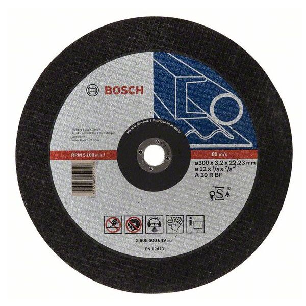 Bosch rezna ploča ravna 300x22,23x3,2mm 2608600649