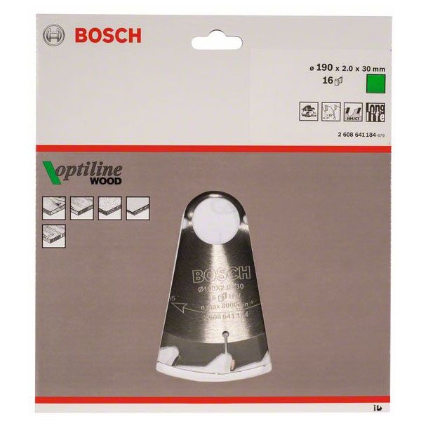 Bosch list kružne testere 190 x 30 x 20 mm 2608641184 - Image 2