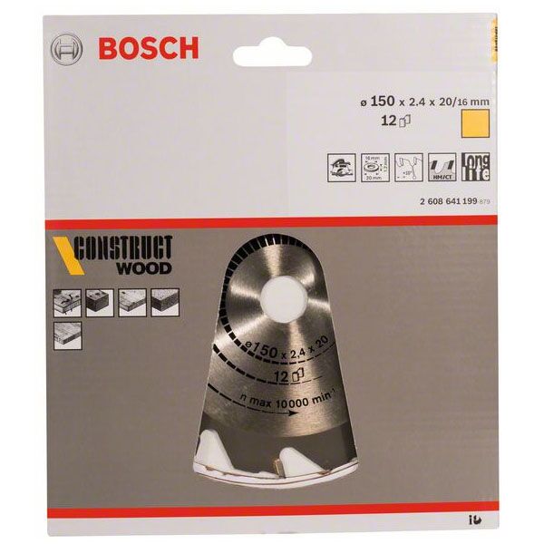 Bosch list kružne testere 150 x 20/ x 24 mm 2608641199 - Image 2