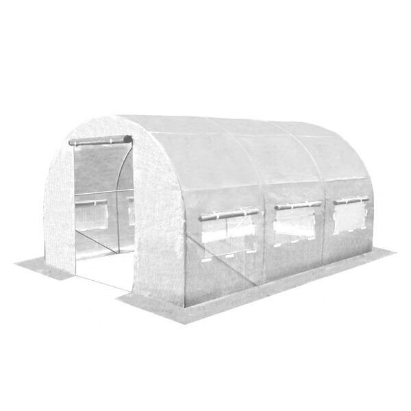 Plastenik beli 4x2,5x2 m (TUN5590)