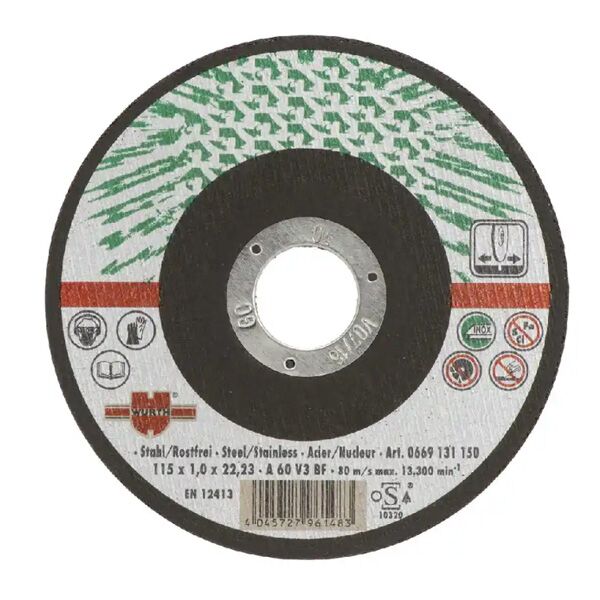 Rezna ploča za prohrom zelena 125x1,0x22,2 (0669131250)