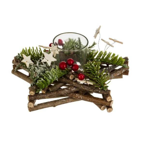 Novogodišnji držač za sveću zvezda (137158BO)