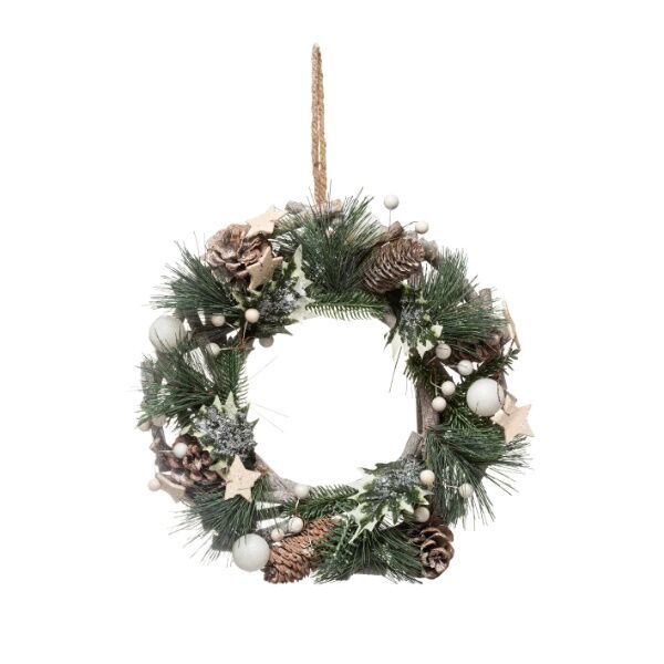 Novogodišnja dekoracija venac 30 cm (138249S)