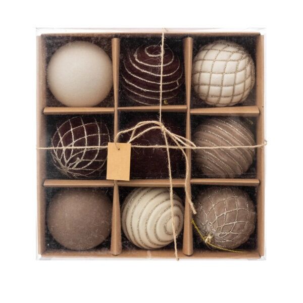 Novogodišnja loptica 8cm (192127) više boja