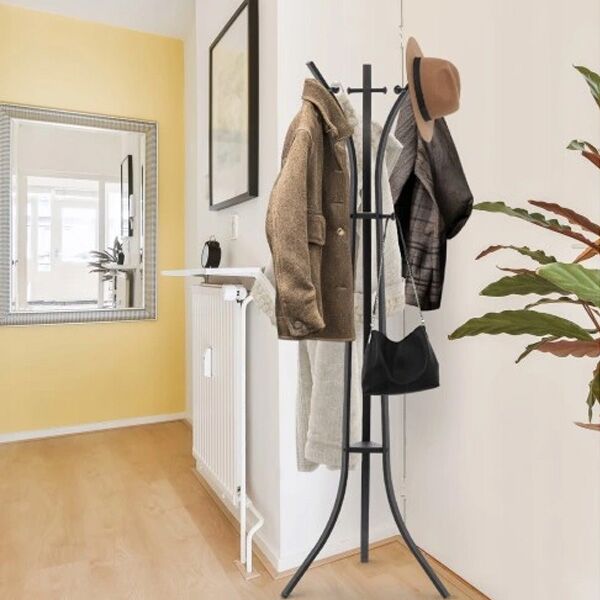 Čiviluk za odeću crni 184 cm (LOF5318) - Image 2