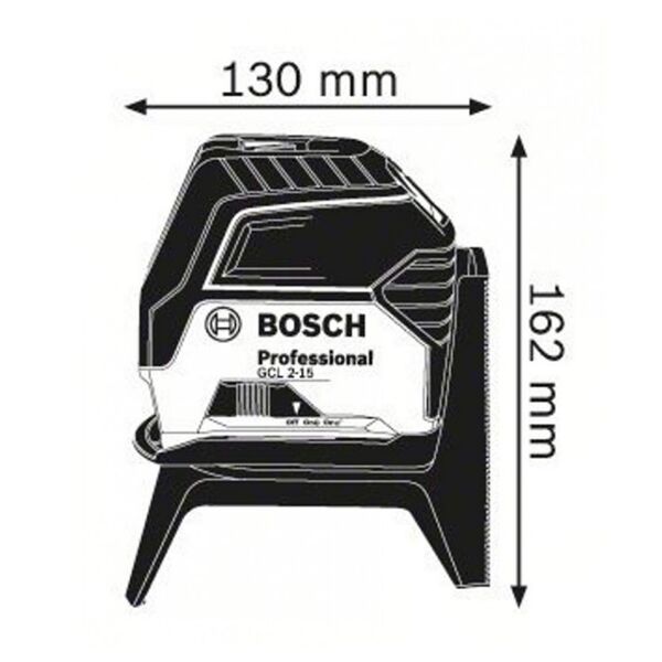 Bosch GCL 2-15 kombinovani laser 15 m sa tačkama 0601066E00 - Image 4