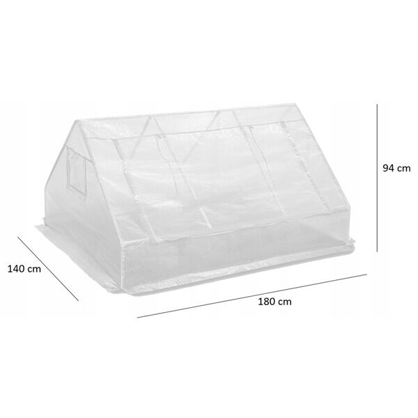 Plastenik 180x140x94cm zeleni (TUN5514) - Image 3