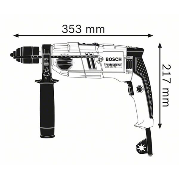 Bosch GSB 18-2 RE električna vibraciona bušilica 06011A2190 - Image 2