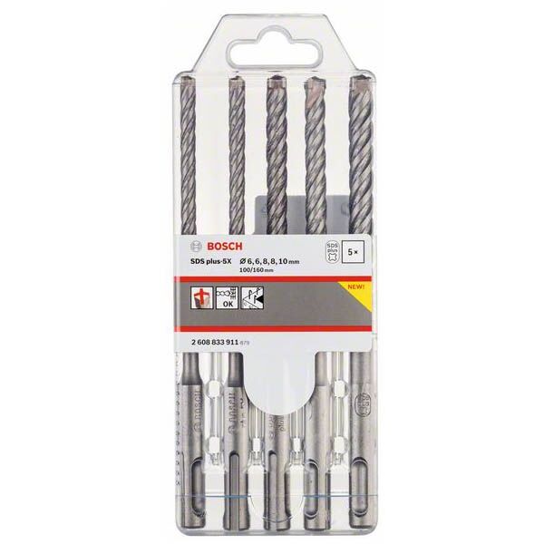 Bosch set hamer burgija 5kom SDS-plus 2608833911 - Image 2