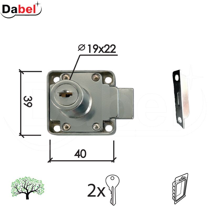 Bravica za drvo 2101 ∅19/22/40/39mm 2ključa Hr DSP