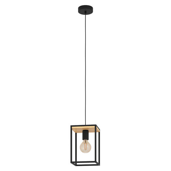 Visilica Libertad hl/1 e27 schwarz/holz - Image 2