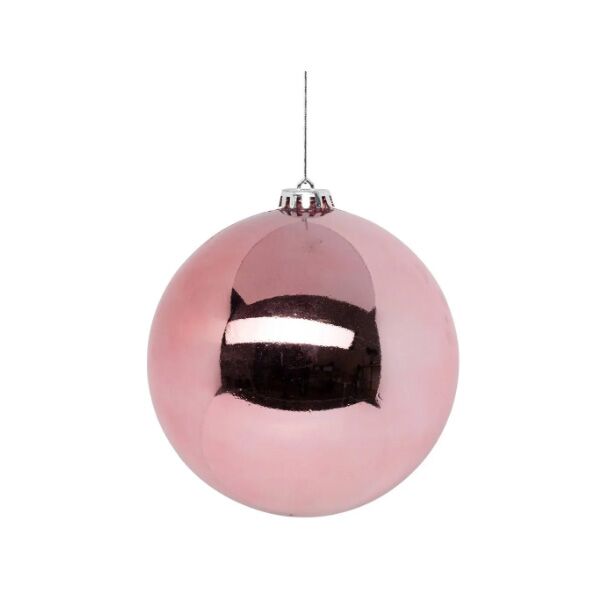 Novogodišnji ukras za jelku maxi kugla kom 150mm roze (184613)