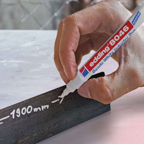 Industrijski marker E-8046 Ready White Pen 1-3mm bela (08M8046A) - Image 2
