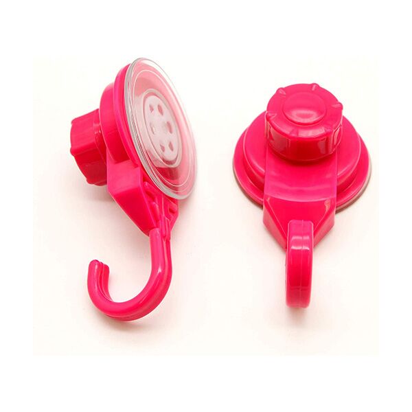 Vakuum vešalica 2/1 4.5x3.5x8.7cm PP roze (9714150)