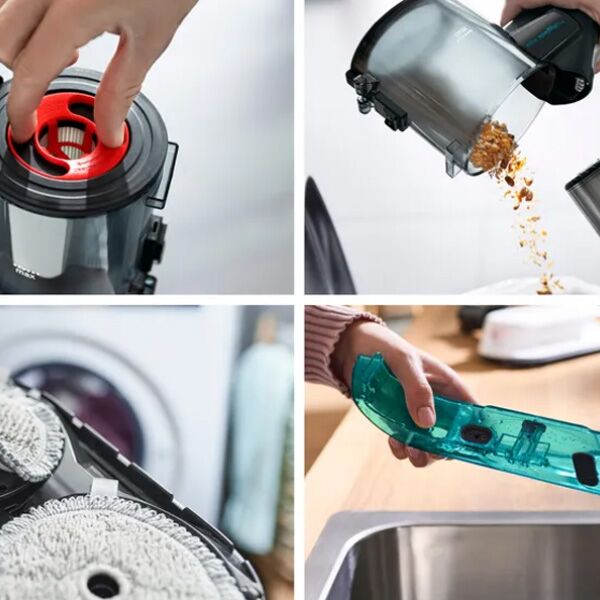 Bosch Aku usisivač i mop 2u1 Unlimited 7 ProHygienic Aqua Bela (BCS 71HYG1) - Image 4