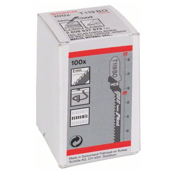 Bosch list ubodne testere T 119 BO Basic for Wood 2608637879 - Image 2