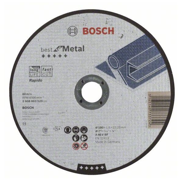 Bosch rezna ploča ravna 180x22,23x1,6mm 2608603520