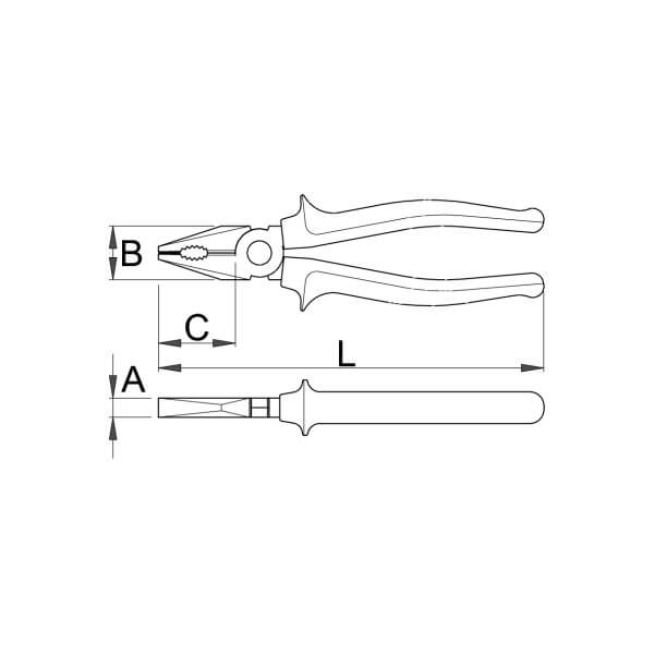 Unior VDE komb. klešta 406/1VDEBI - Image 2