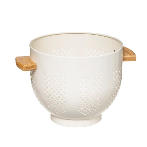 Five cediljka modern 20cm 29x22x18.5cm metal bela (179726A)