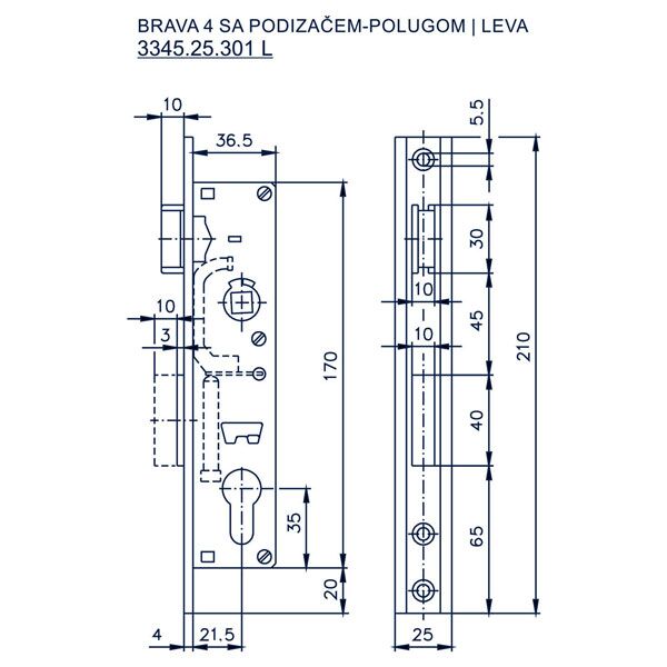 Brava 4 za interfon sa podizačem - Image 2