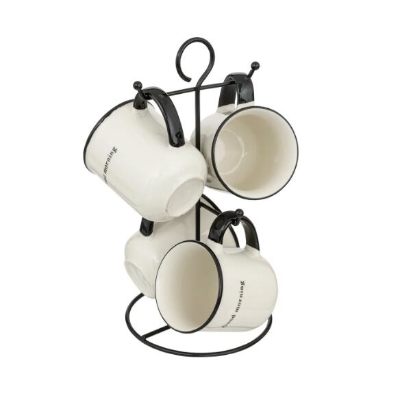 Stalak sa 4 šolje Alix 20cl porcelan (196469)