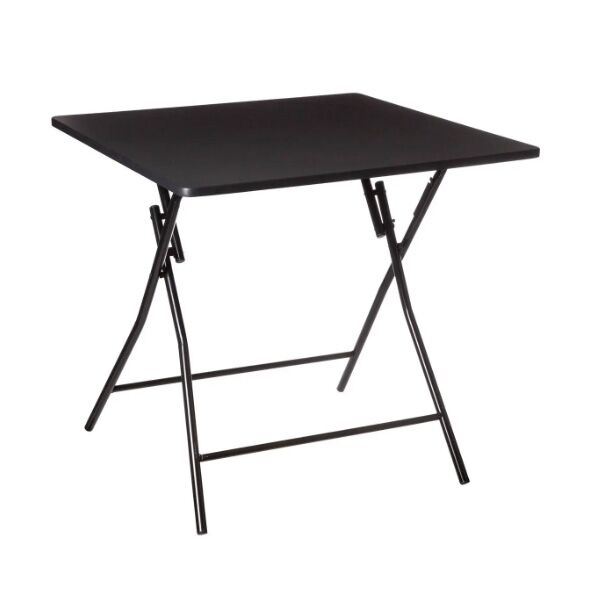 Five Stočić sklopivi 80x80 metal drvo crna (164657A)