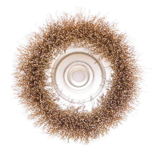 Mašinska četka ø100mm lončasta mesingana za brusilicu MCL100BR - Image 2