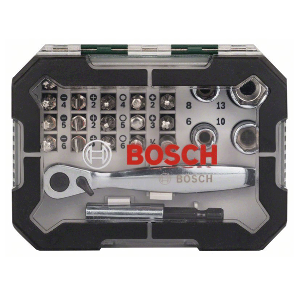 Bosch 26-delni set bitova i čegrtaljki 2607017322 - Image 2