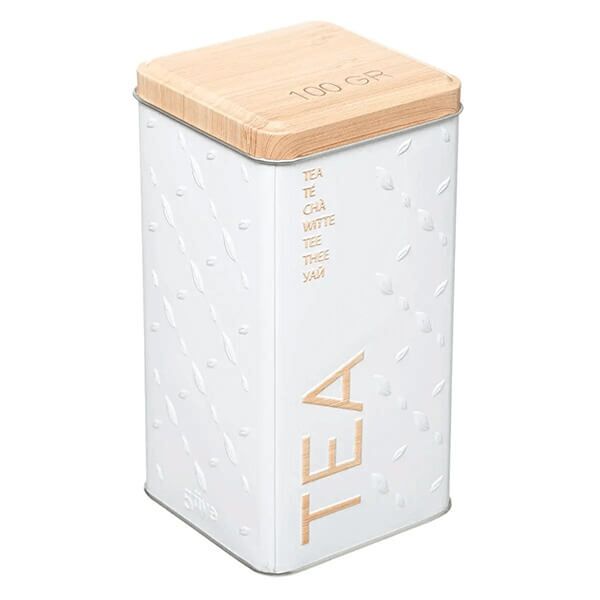 Kutija za čaj 85x85x17cm metal bela Five 169299