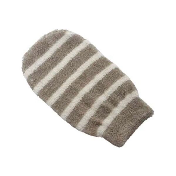 Rukavica za kupanje pamuk bambus bež prugasta (75505234)