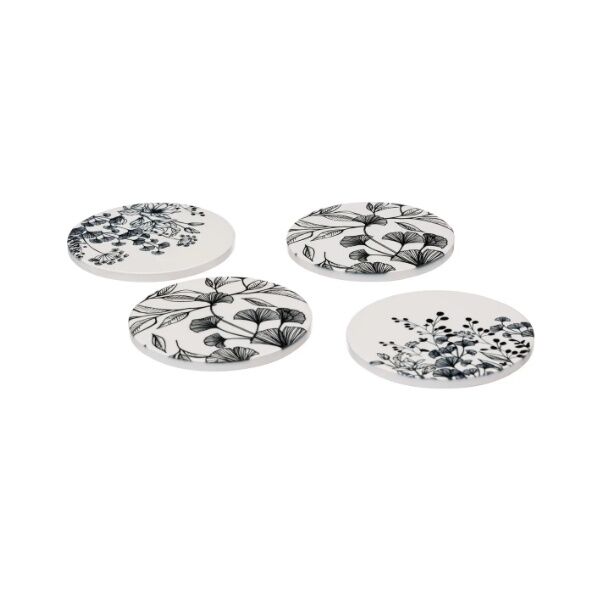 Set 4 podmetača white floral 10 cm (194131)