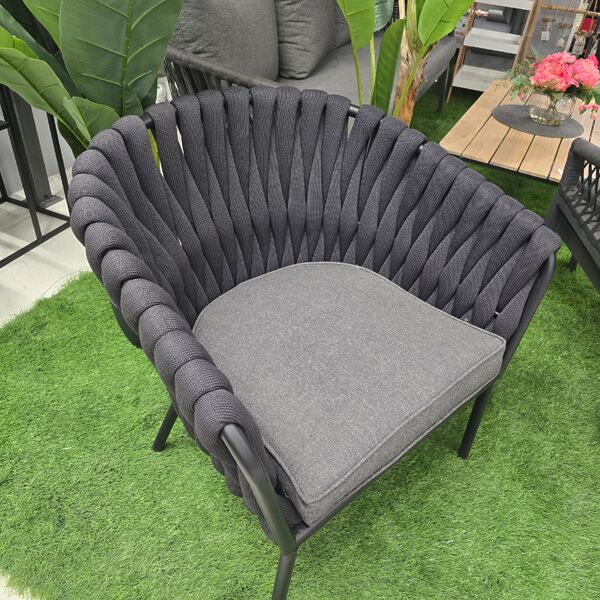 Baštenska stolica siva 68x75x81 cm (KJF5684) - Image 2